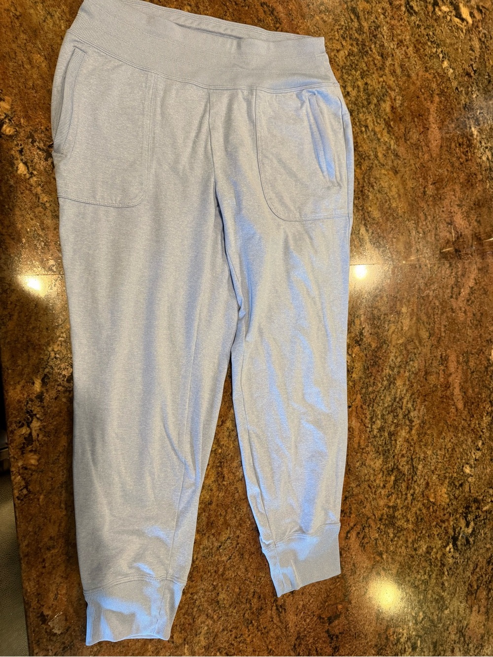 Light Blue Lounge Jogger Pants with Front Pockets